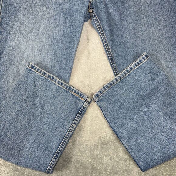 Levis Red Tab 505 Regular Straight Mens 42X32 Medium Stone Wash 100% Cotton - Picture 6 of 7